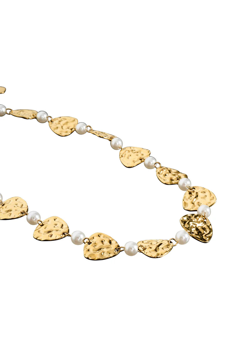Eb + Ive San Necklace - Pearl / Gold