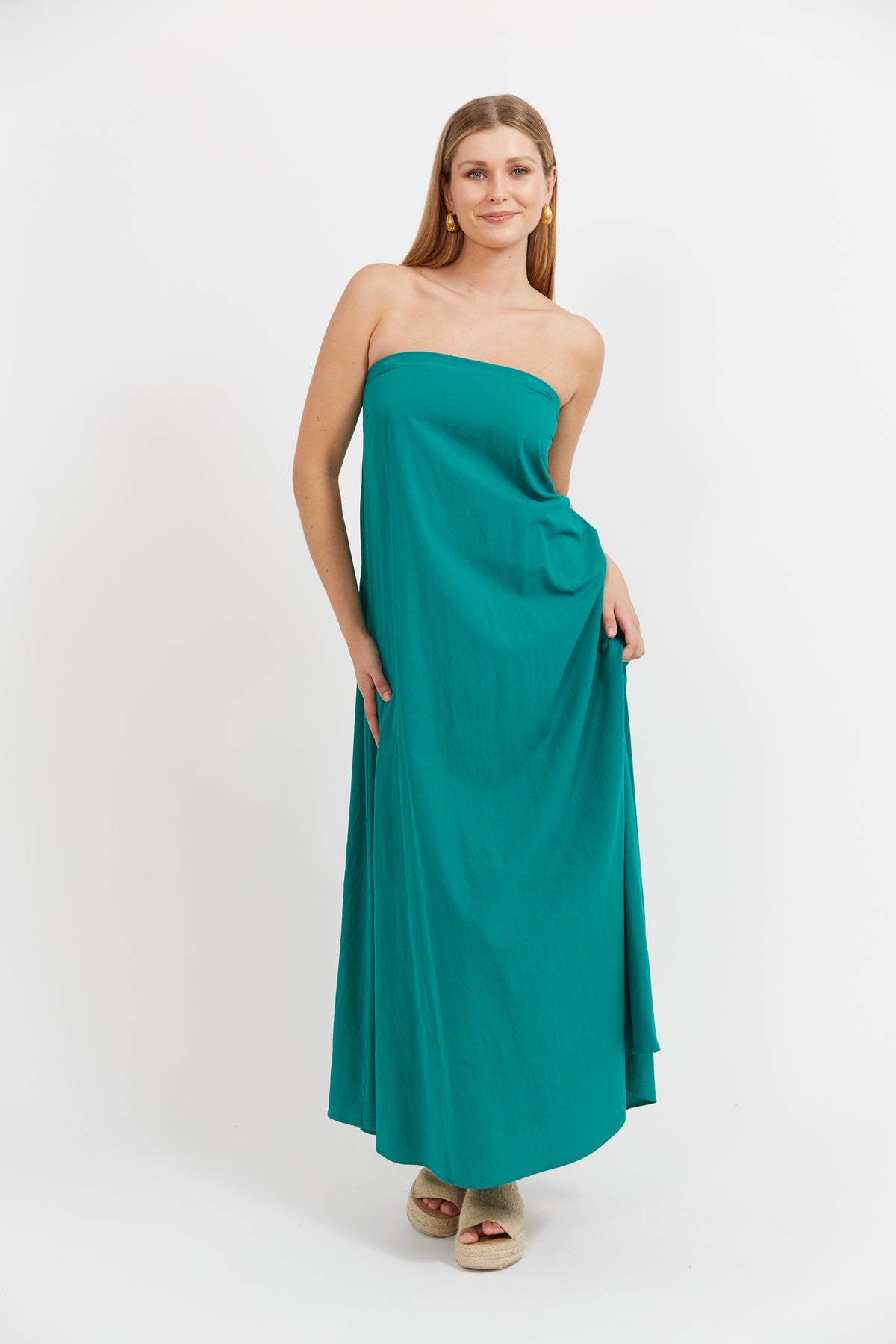 Haven CLEARANCE Santos Convertible Tank Maxi Dress - Tide