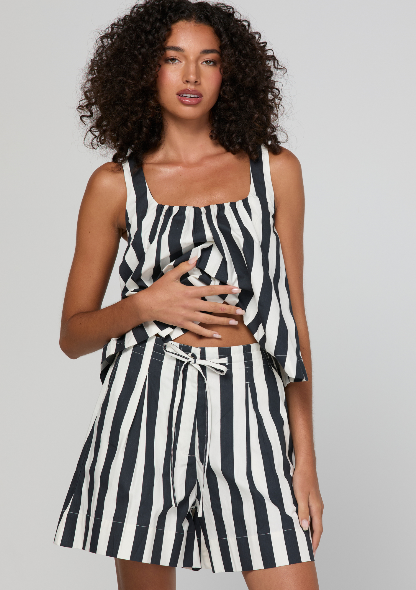 Shiro Shorts - Mono Stripe COMING SOON