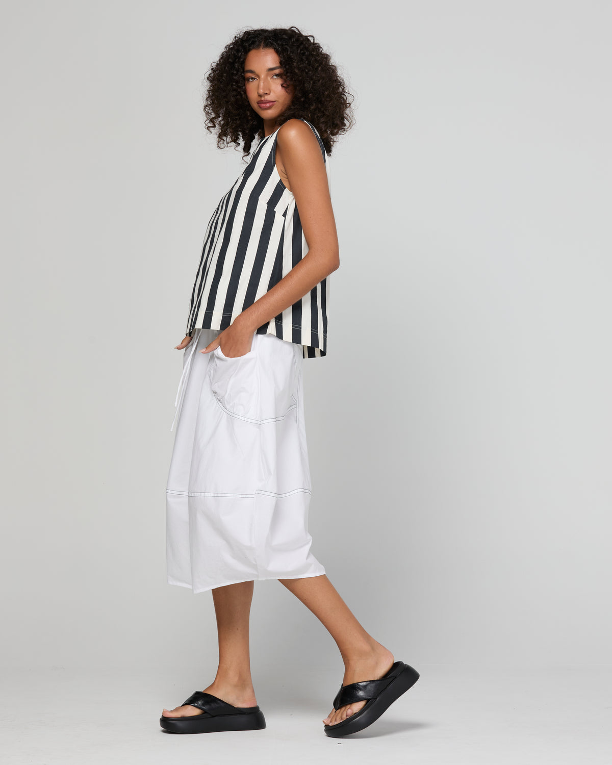 Boom Shankar Shiro Top - Mono Stripe