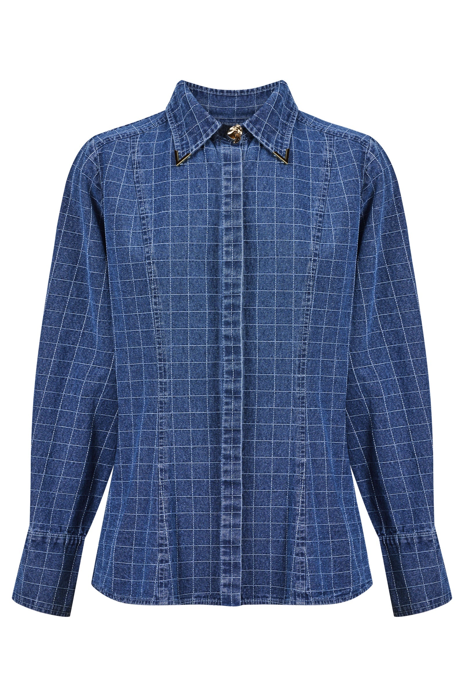 Sloane Denim Shirt - Check