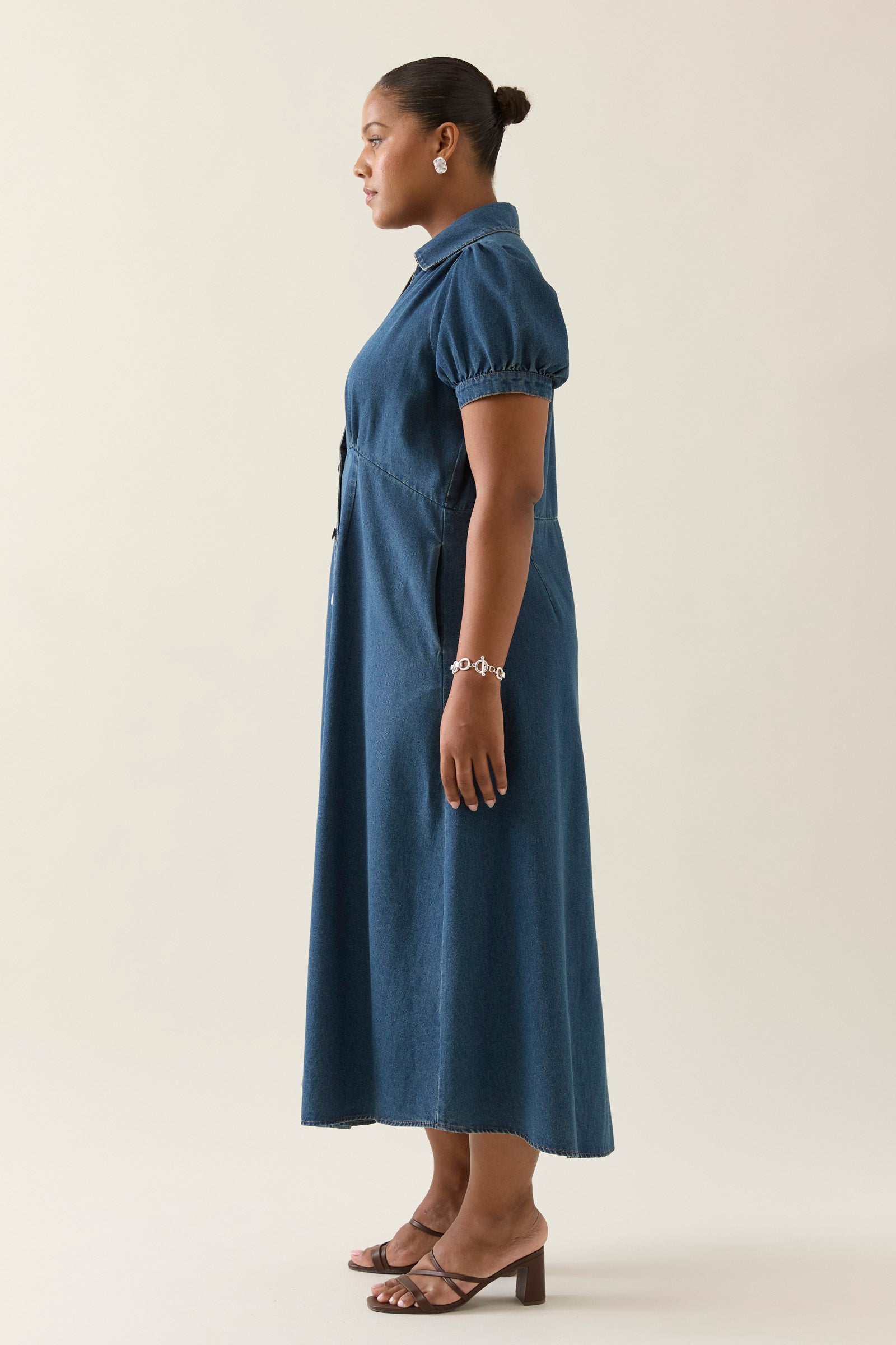 Sofie Denim Maxi Dress - Drift