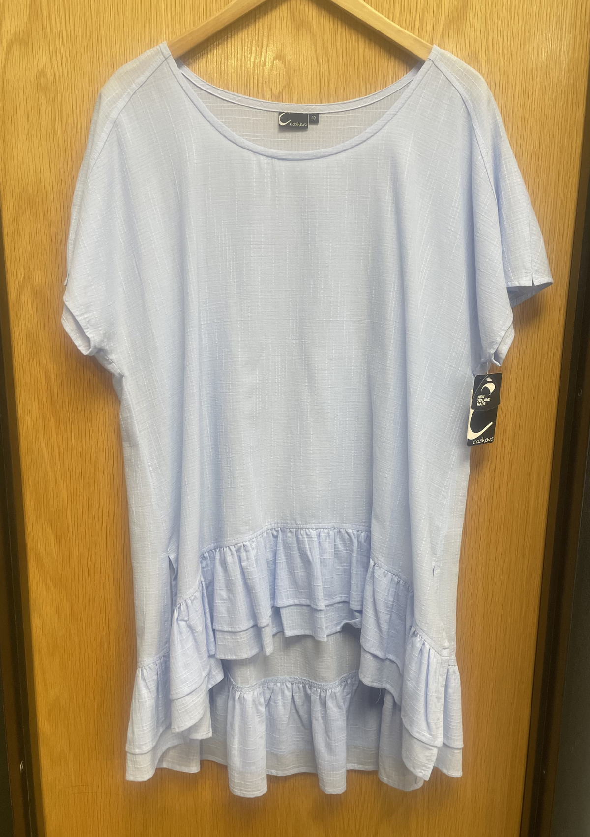 Cashews CLEARANCE Sorbet Ruffle Top - Ice