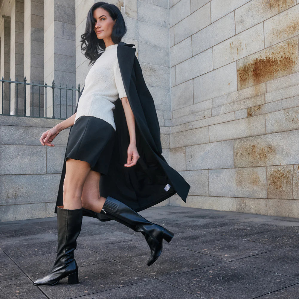 Verina Knee High Boot - Black