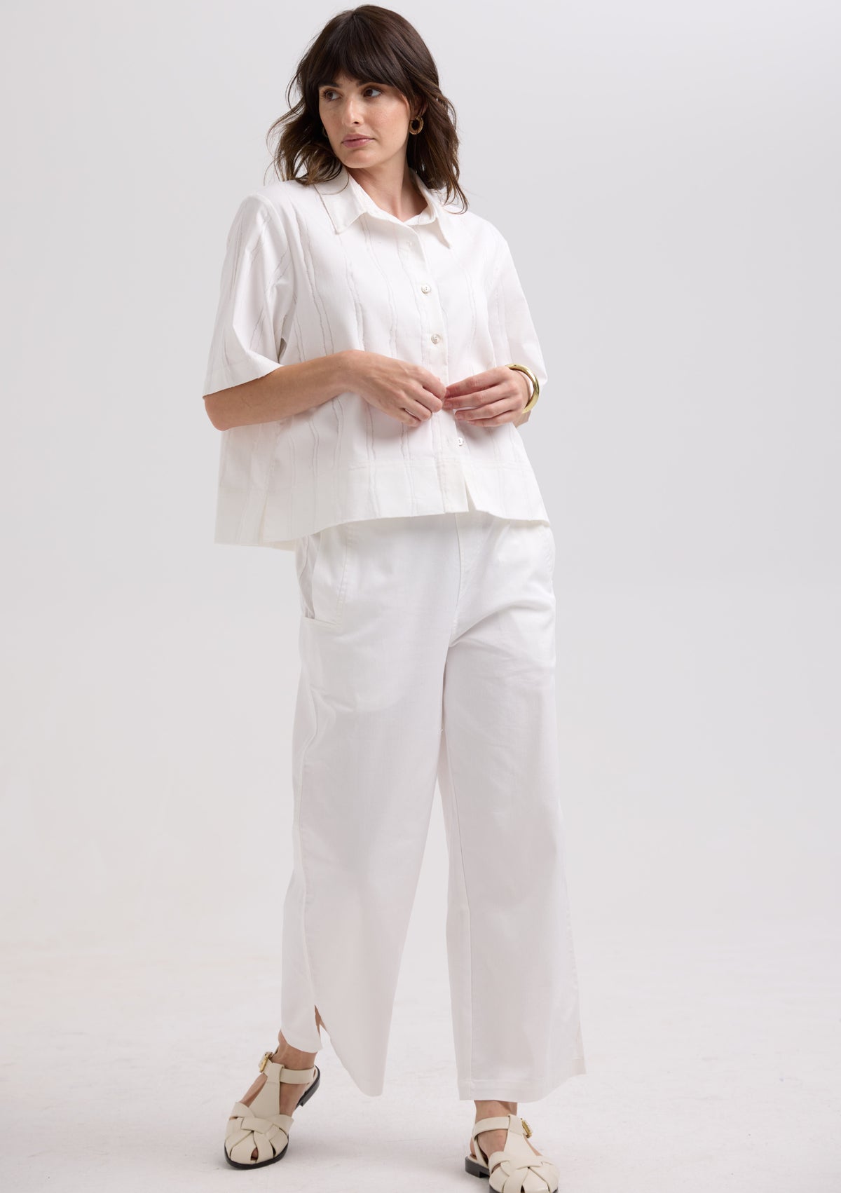 LD & Co CLEARANCE Denim Pant - White