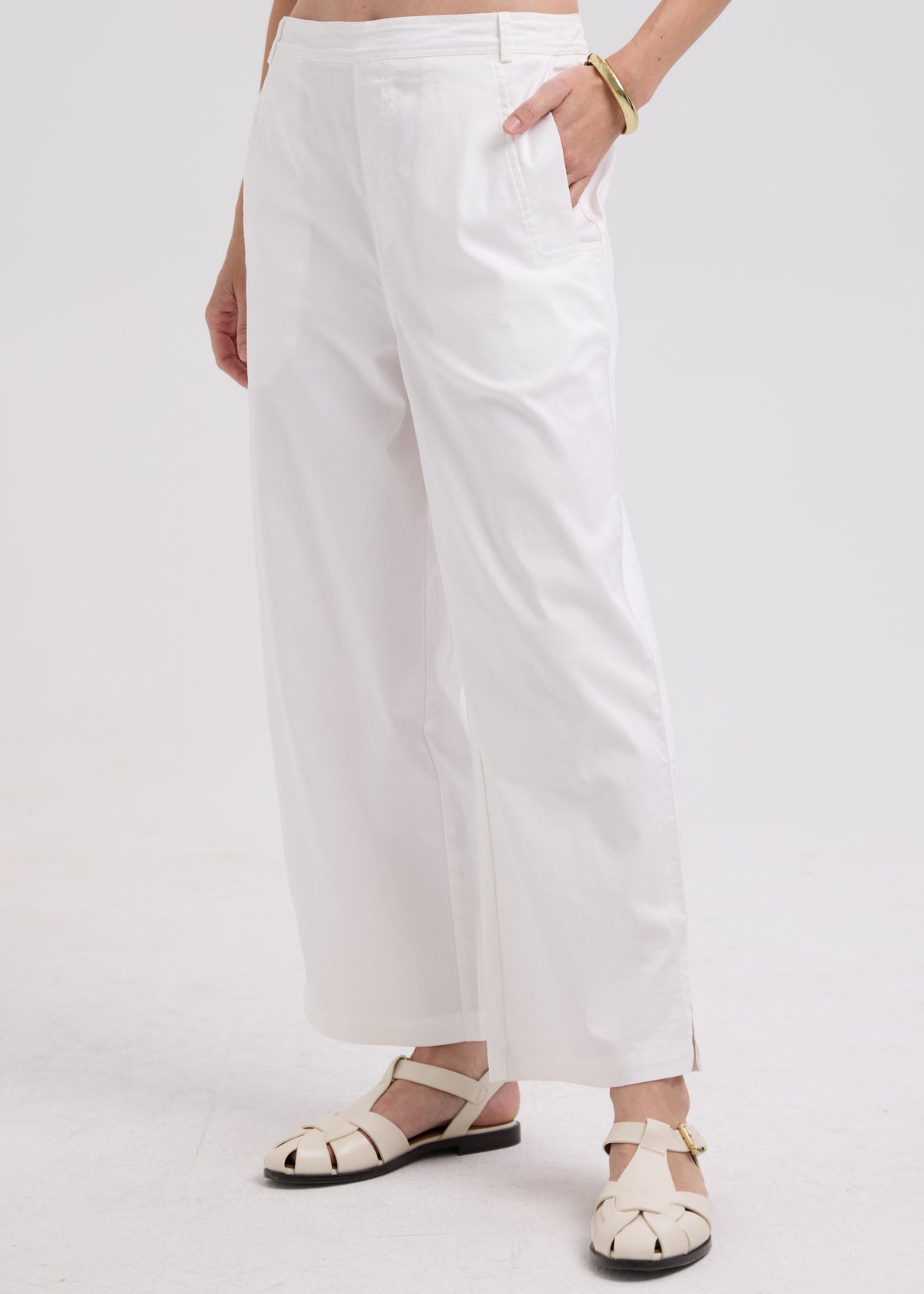 LD & Co CLEARANCE Denim Pant - White