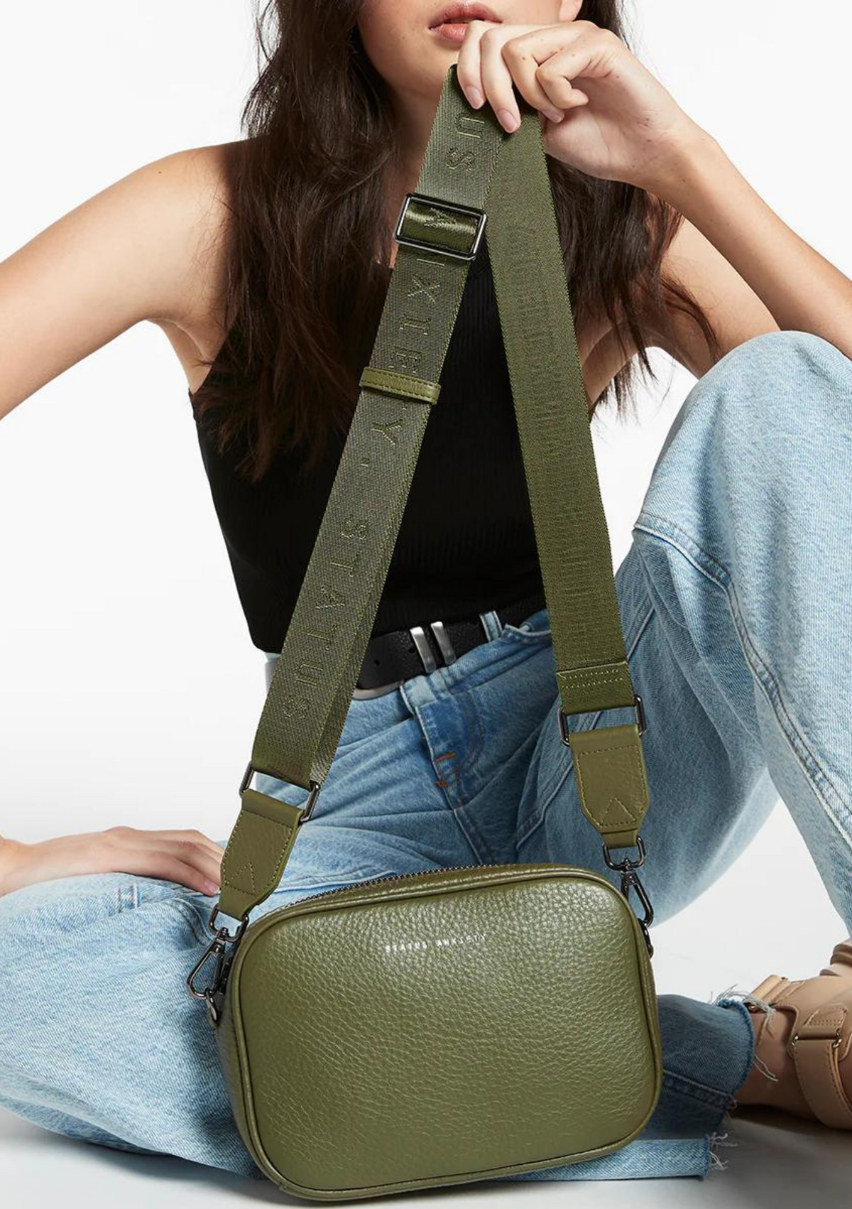 Status Anxiety Web Strap - Khaki