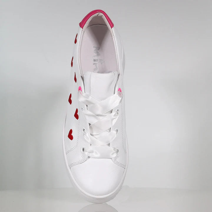 PRE ORDER Ace Of Hearts Sneaker - White / Red / Pink