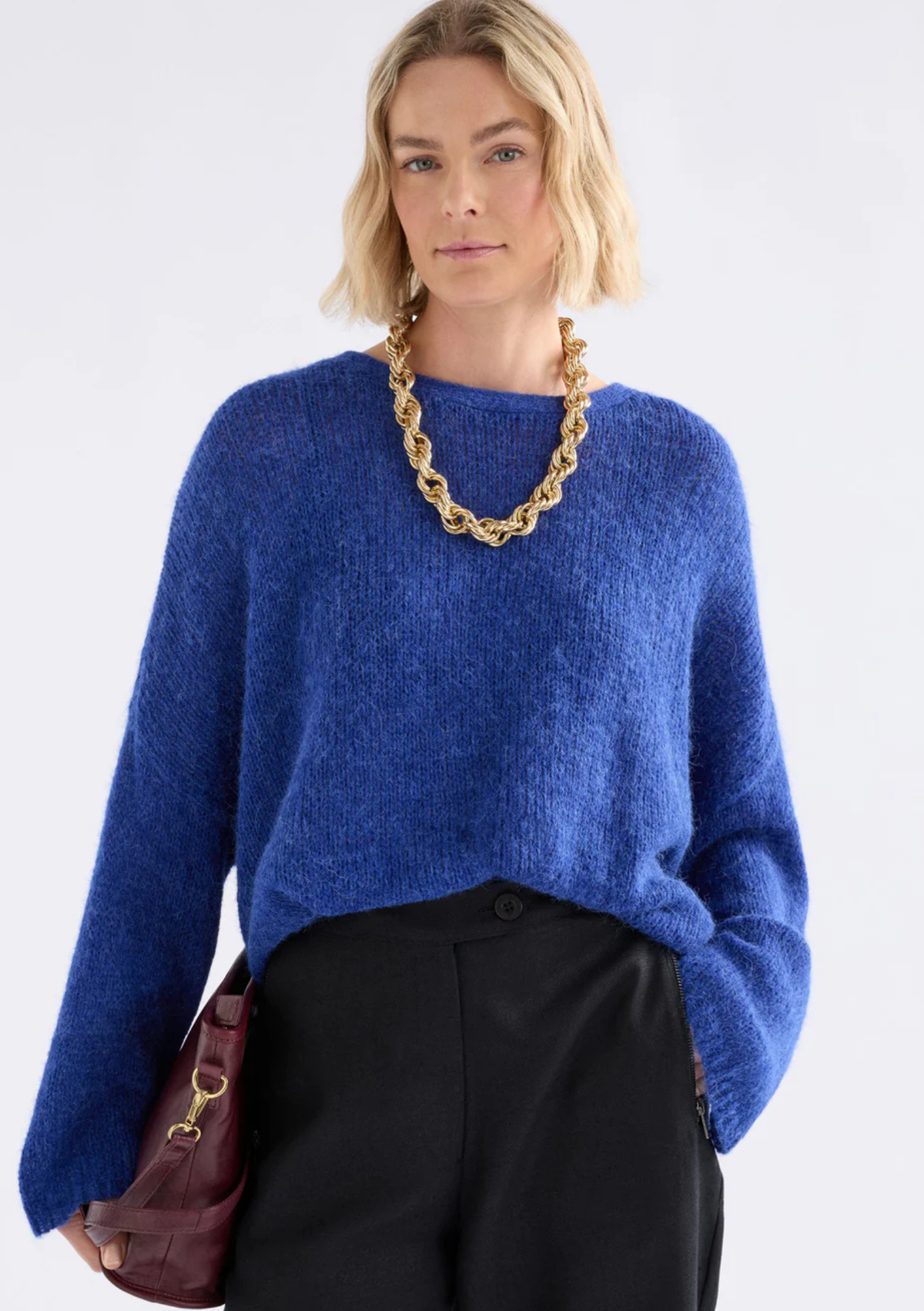 Elk Agna Luna Sweater - Deep Cobalt