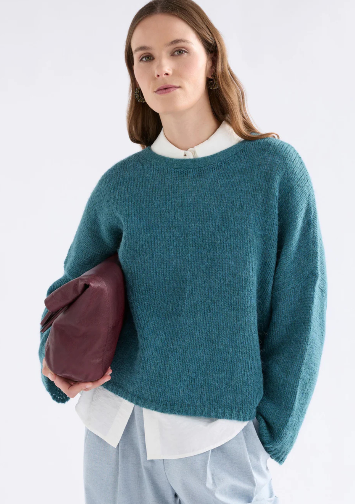 Elk Agna Luna Sweater - Stone Blue