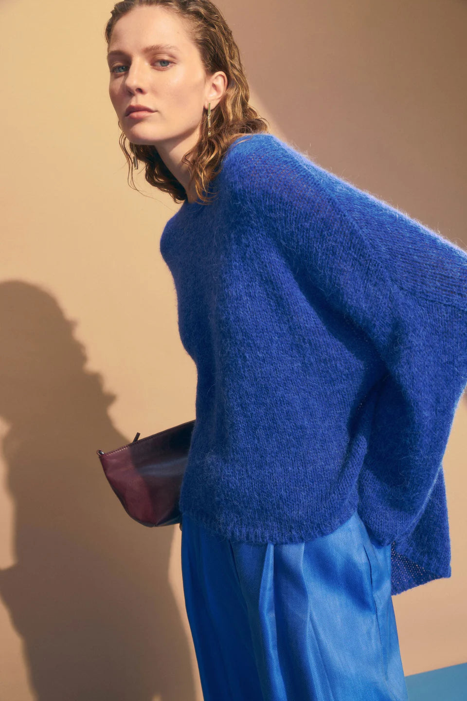 Elk Agna Luna Sweater - Deep Cobalt