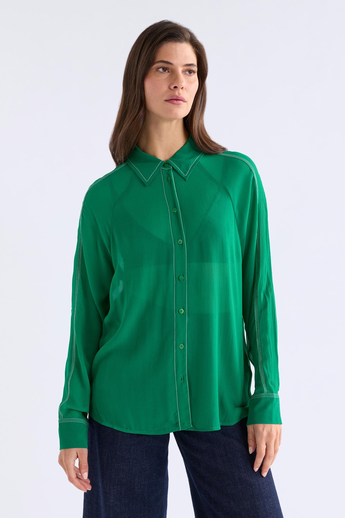Elk Alema Shirt - Leaf Green