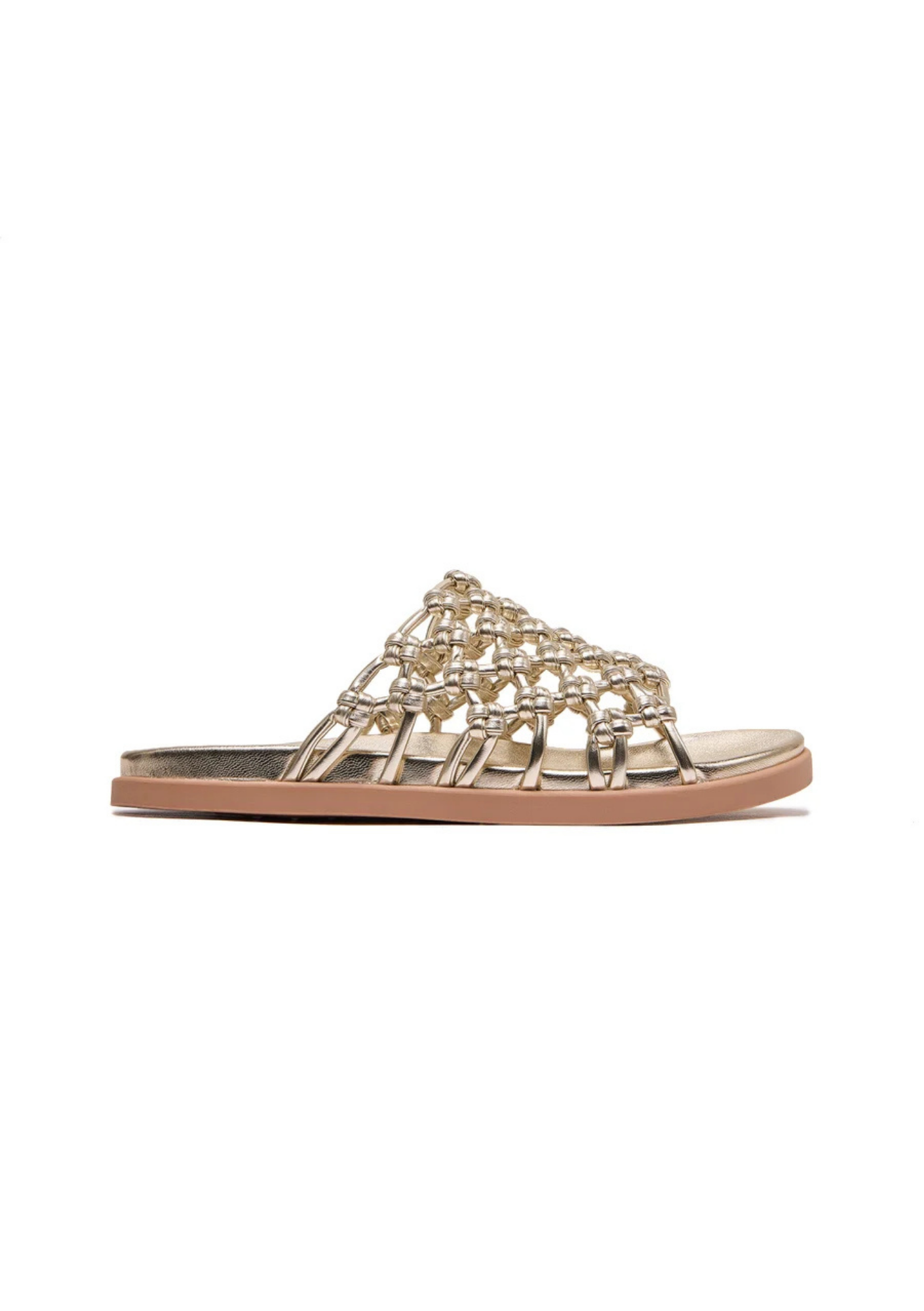 Amalfi Slides - Gold Metallic Knot