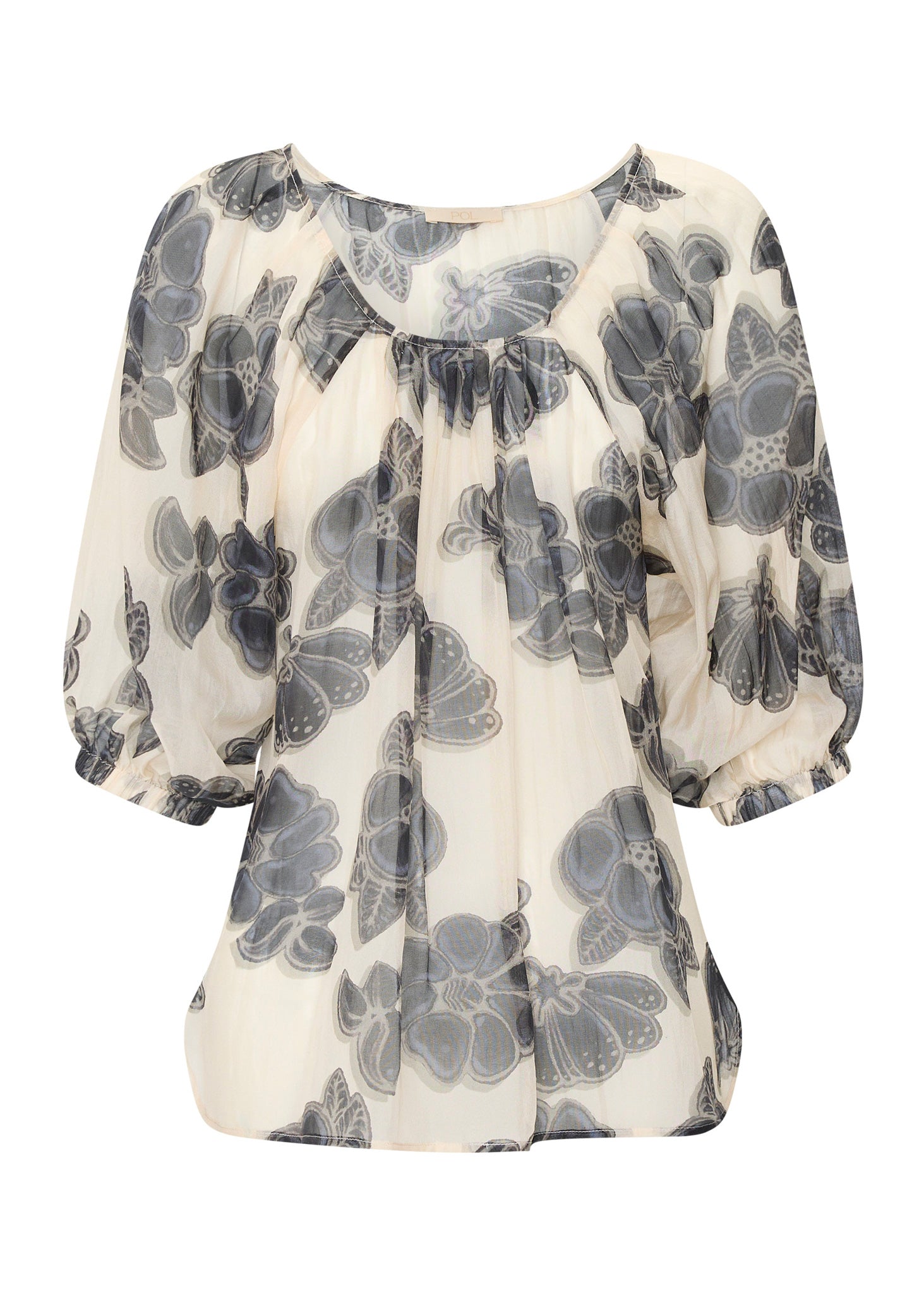 Amara Silk Scoop Top - Amara Print