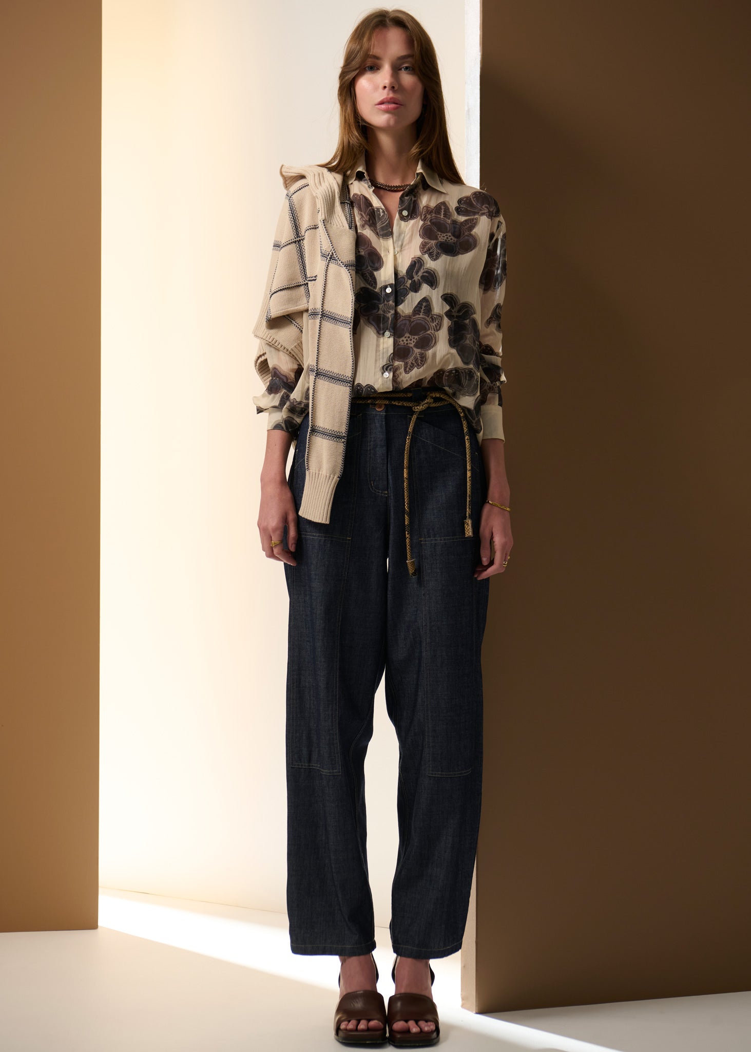 Amara Silk Shirt - Amara Print