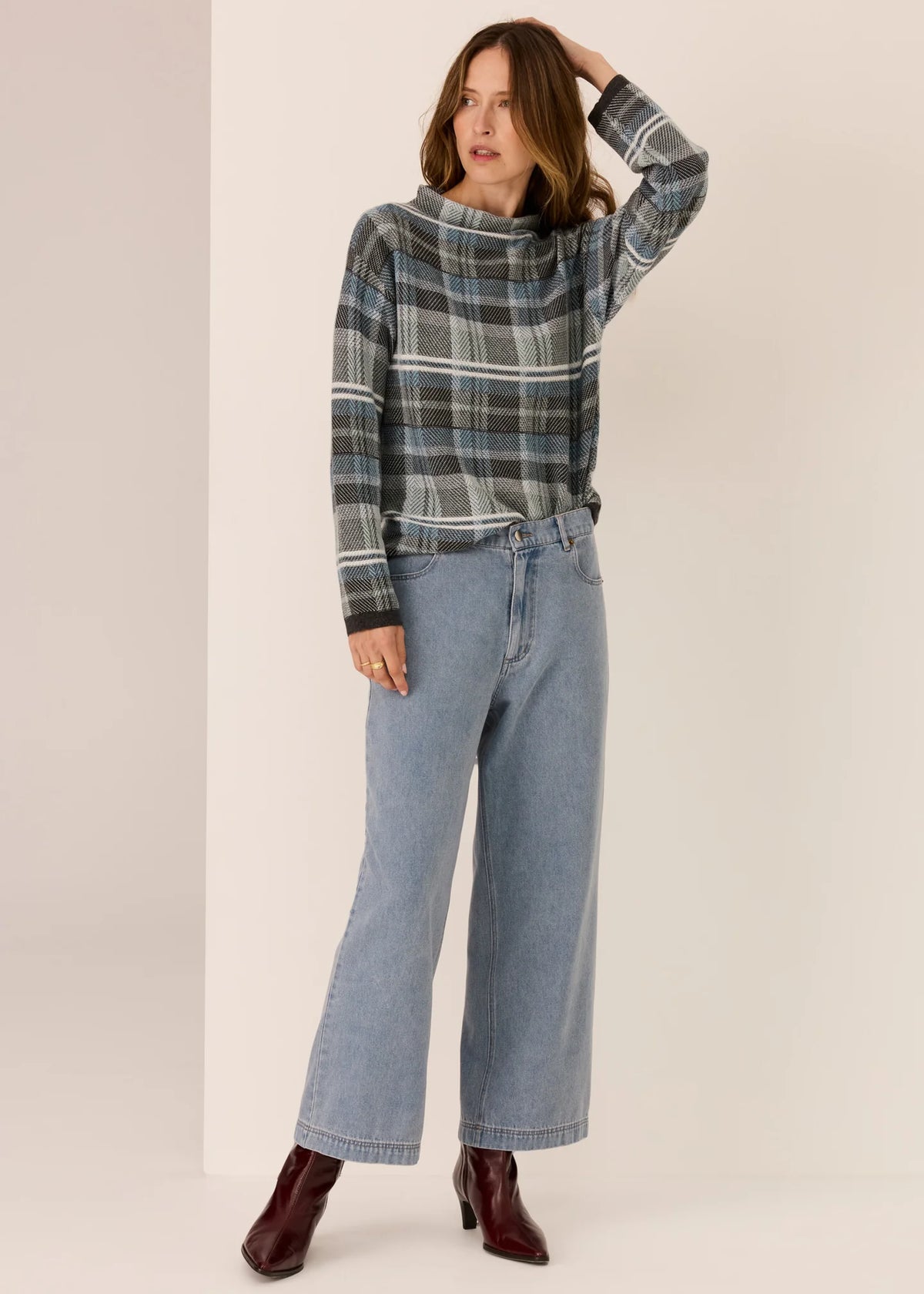 Pol Andie Cropped Jean - Blue Wash