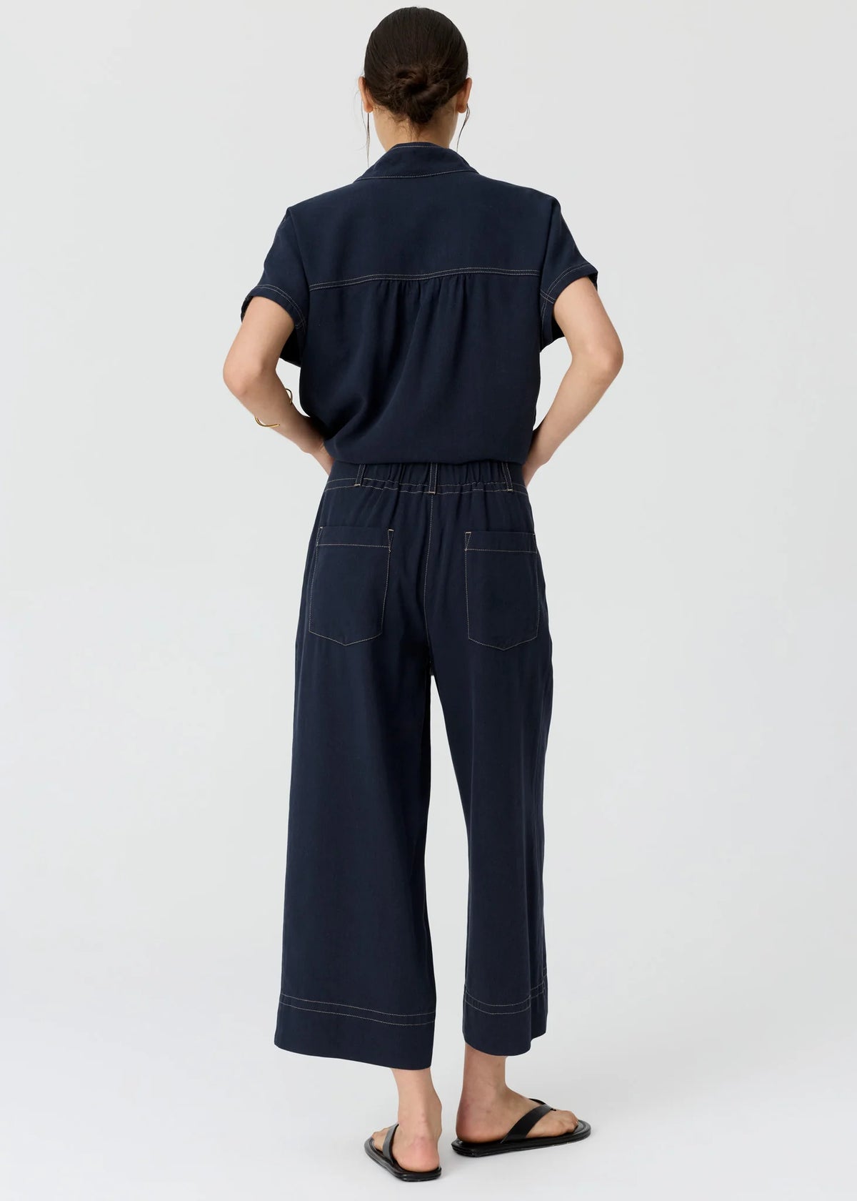 Pol Anise Crop Pant - Ink