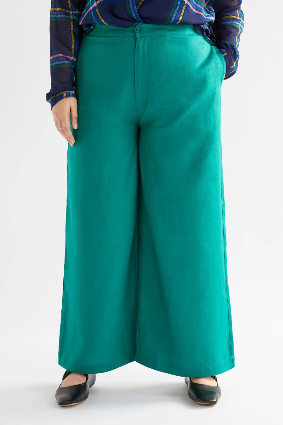 Anneli Long Pant - Bright Teal