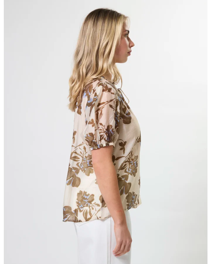 Arlo Blouse - Copper Cornflower