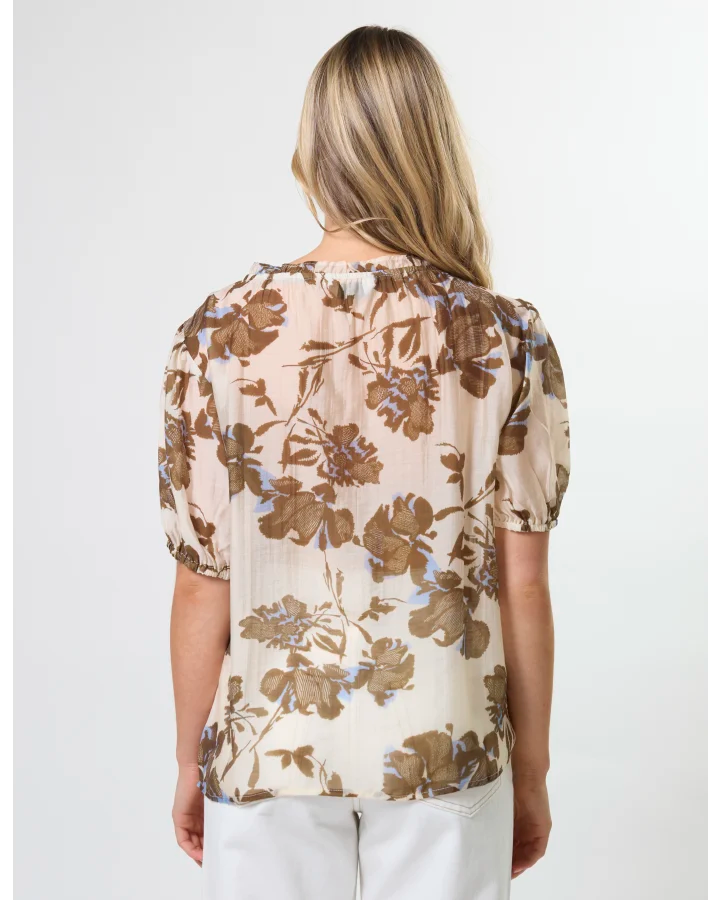 Arlo Blouse - Copper Cornflower