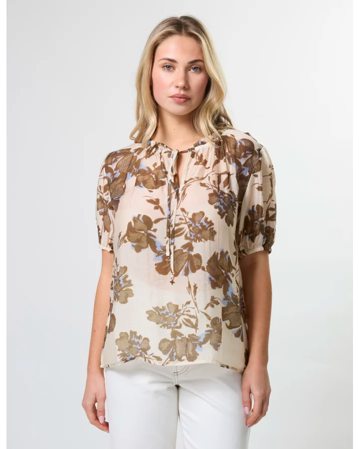 Arlo Blouse - Copper Cornflower