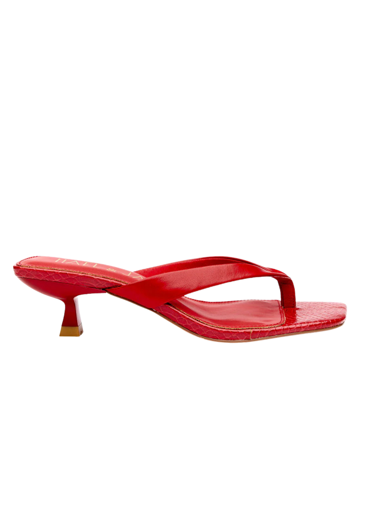 Hael & Jax Astute Stiletto Sandal - Red