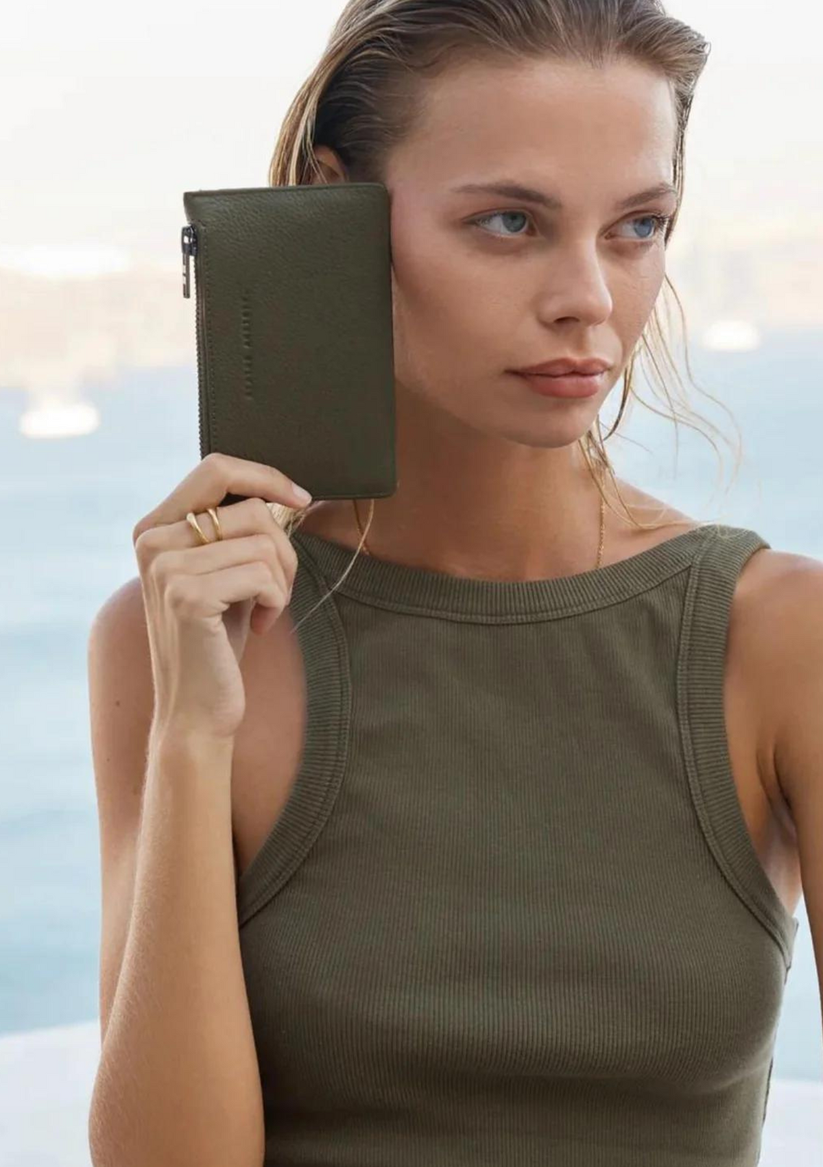 Status Anxiety Avoiding Things Wallet - Khaki