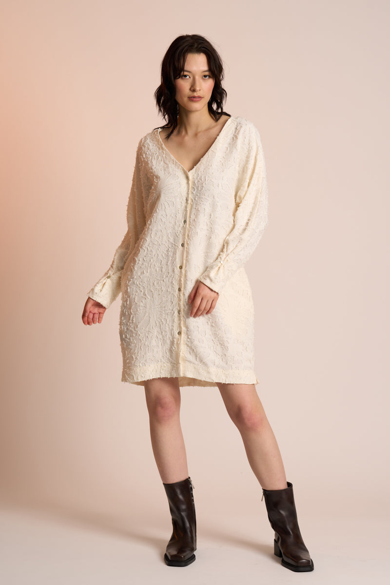 Neris CLEARANCE Bayeux Dress - Cloud