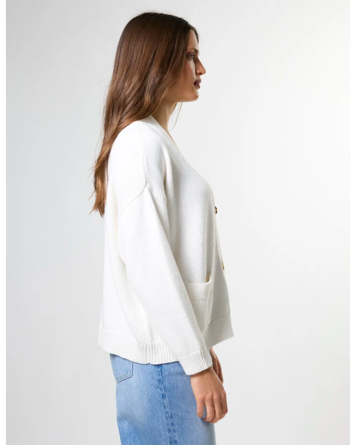 Bentley Cardigan - Pearl