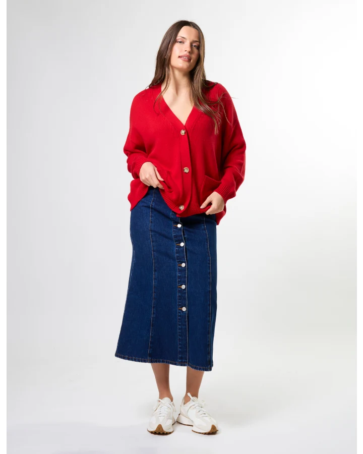 Bentley Cardigan - Rouge