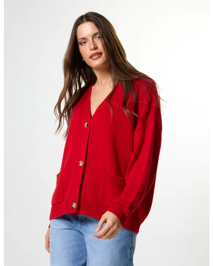 Stella + Gemma Bentley Cardigan - Rouge