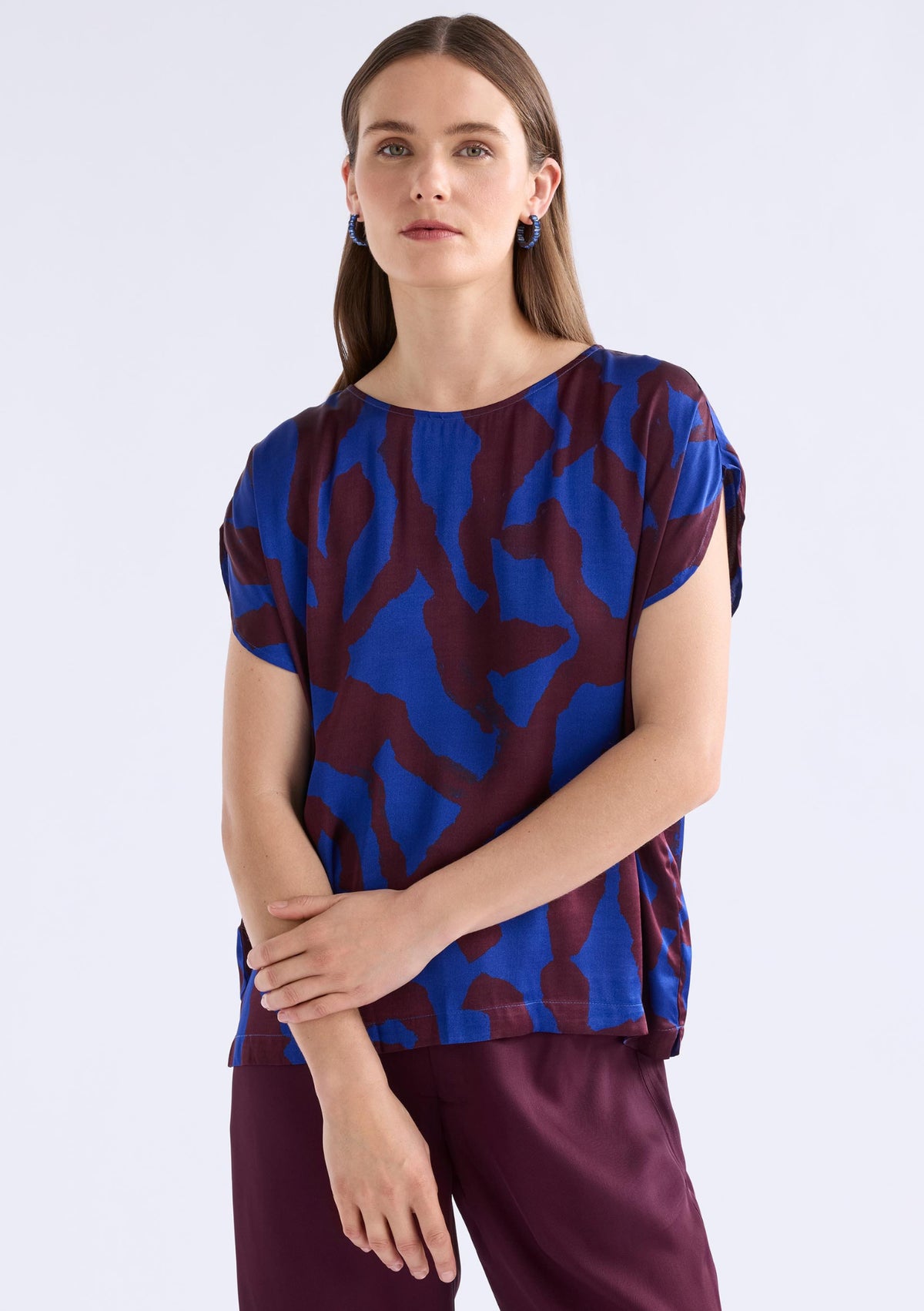 Elk Besa Top - Varr Print / Shiraz