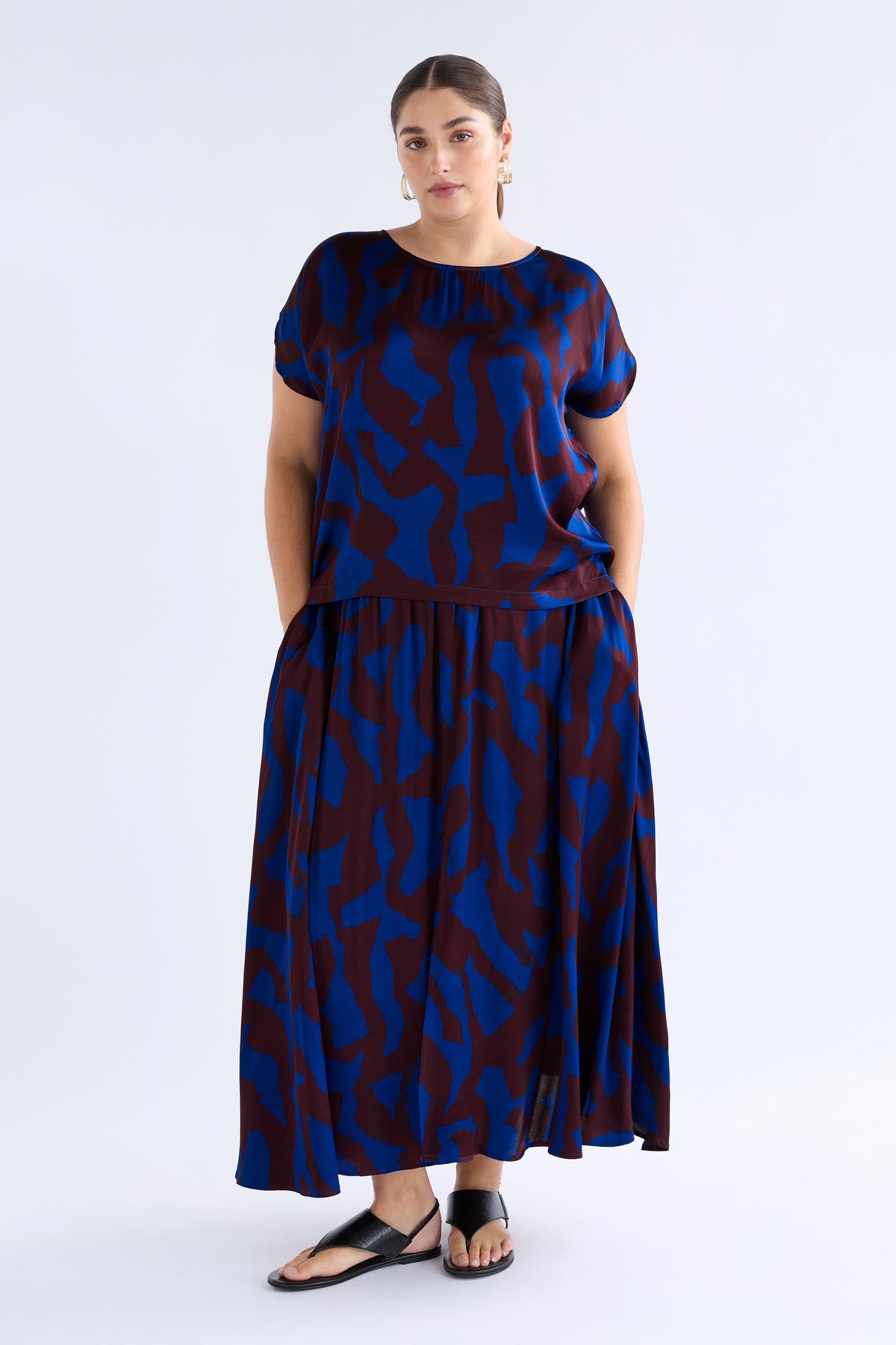 Elk Besa Skirt - Varr Print / Shiraz