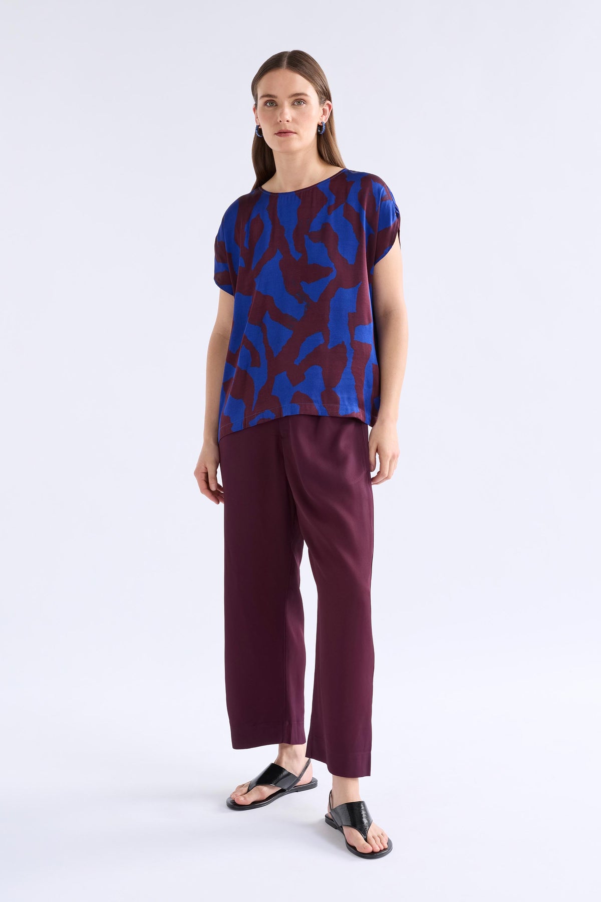 Elk Besa Top - Varr Print / Shiraz