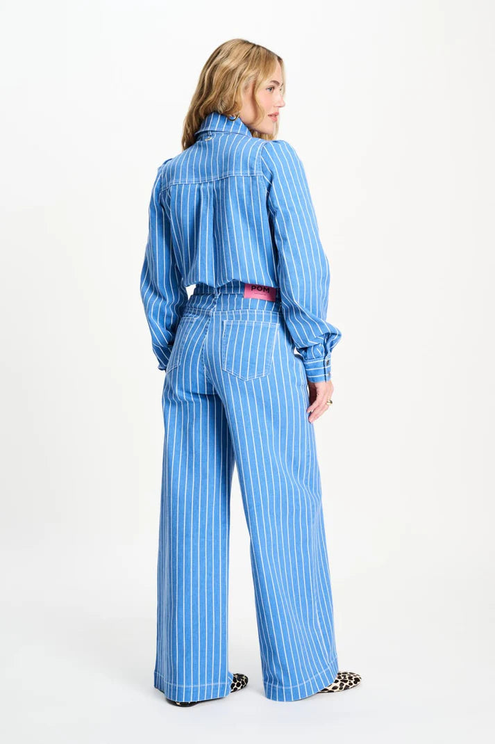 Blouse - Denim Stripes Blue PRE ORDER