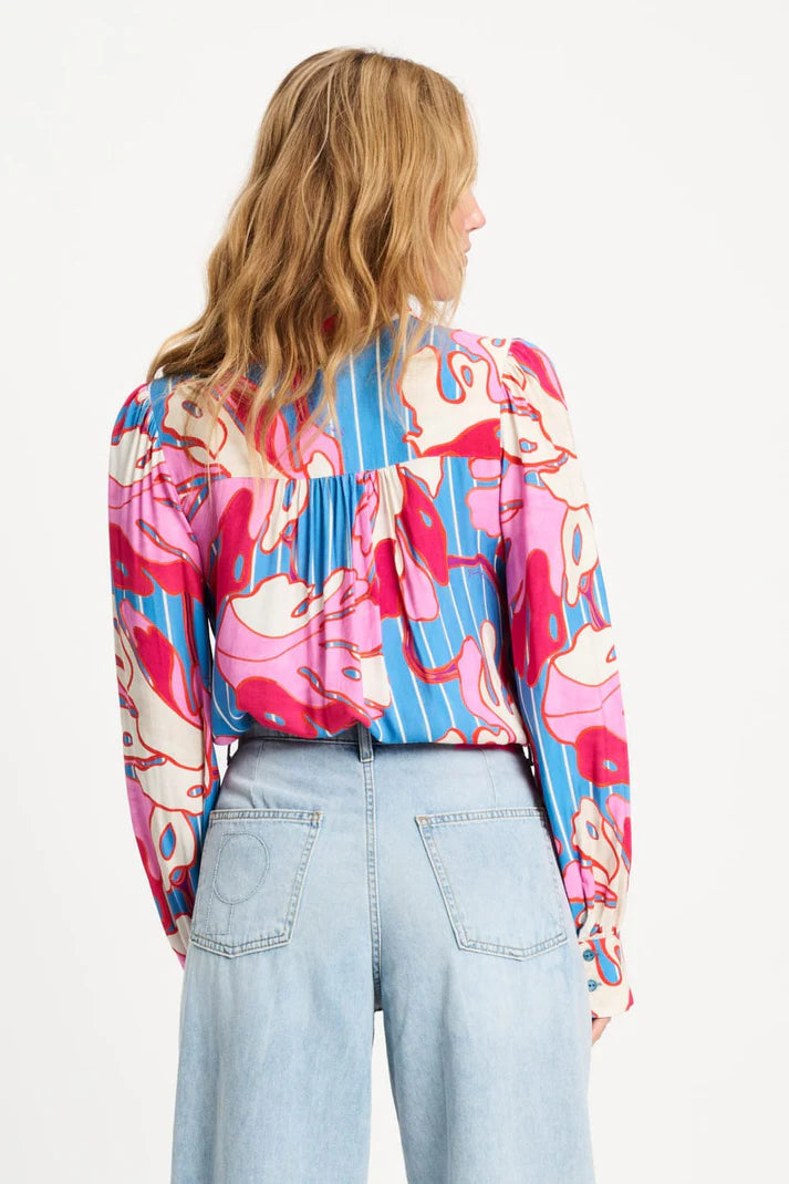 Blouse - Urban Flora Stripe PRE ORDER