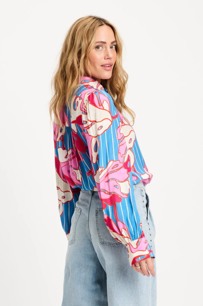 Blouse - Urban Flora Stripe PRE ORDER