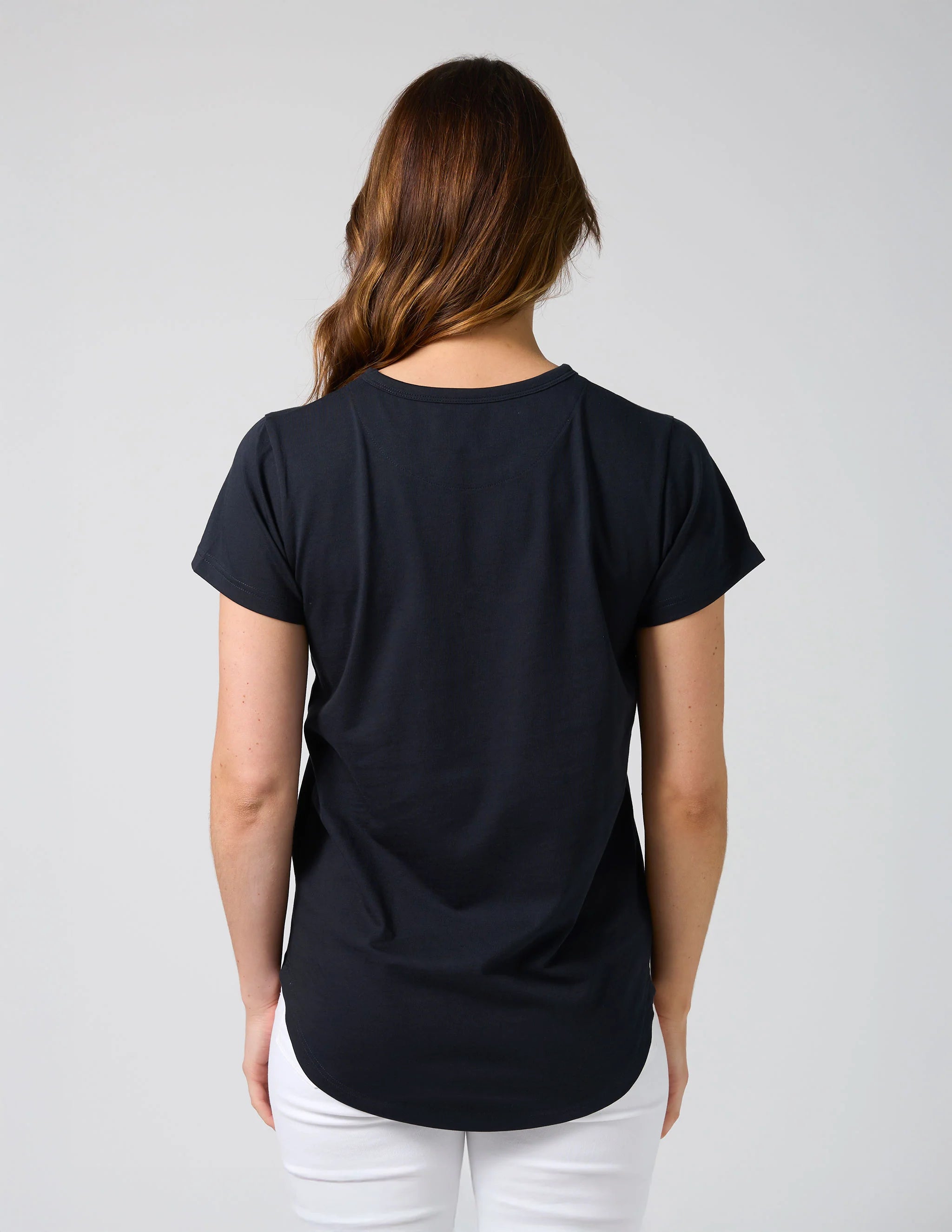 Classic Tee - Blushing Blooms Navy