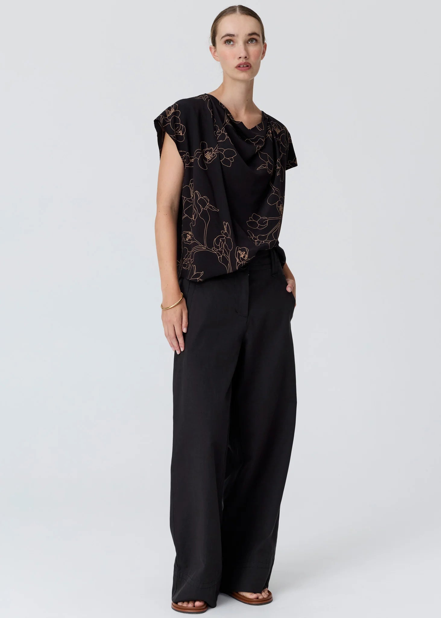 Budd Cowl Neck Top - Budd Print COMING SOON