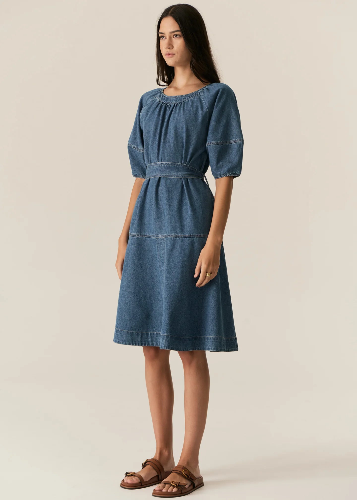 Carsen Dress - Light Wash