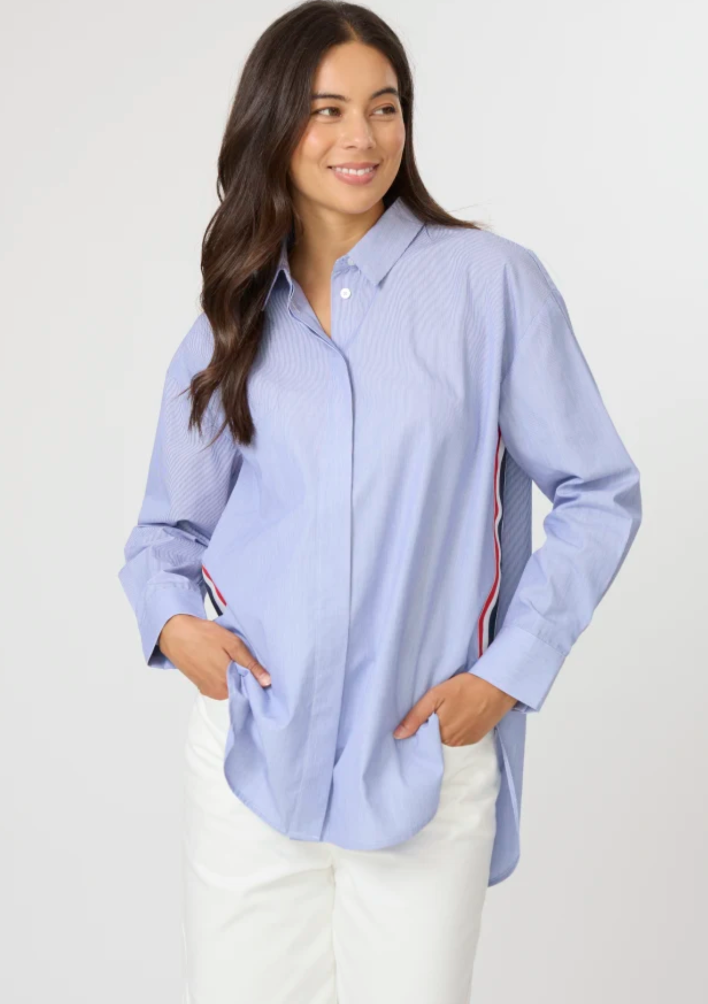 Casino Shirt - Blue / White Mini Stripe COMING SOON