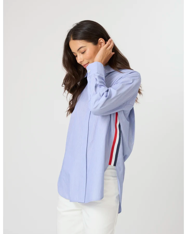 Casino Shirt - Blue / White Mini Stripe COMING SOON