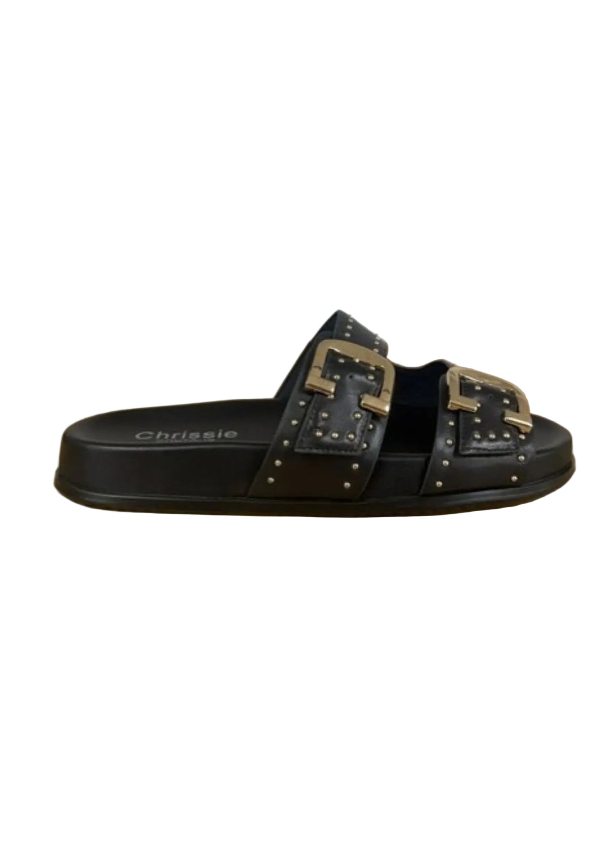 Chrissie Star Studded Slide - Kid Black