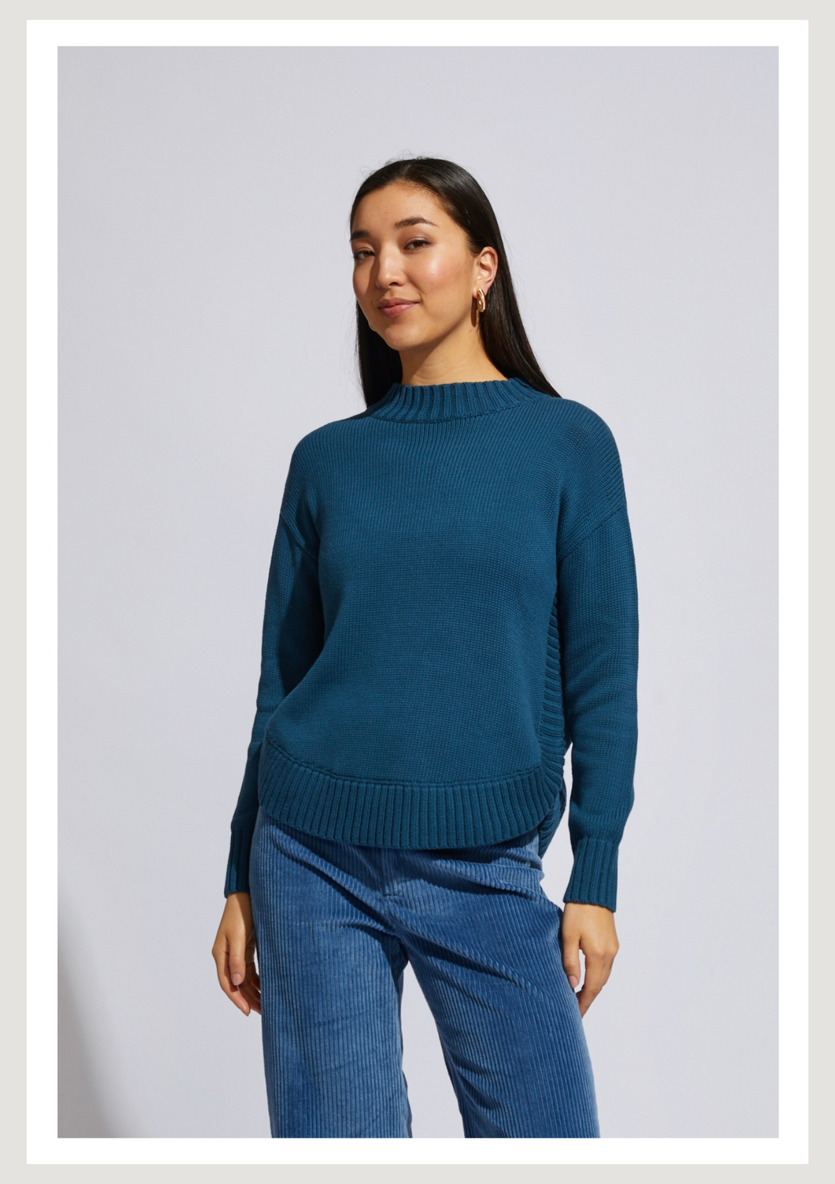 Chunky cotton jumper best sale