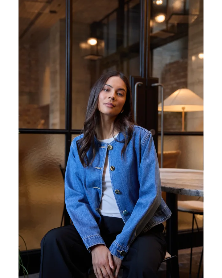 Stella + Gemma Clara Jacket - Mid Blue