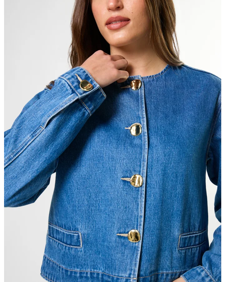 Stella + Gemma Clara Jacket - Mid Blue