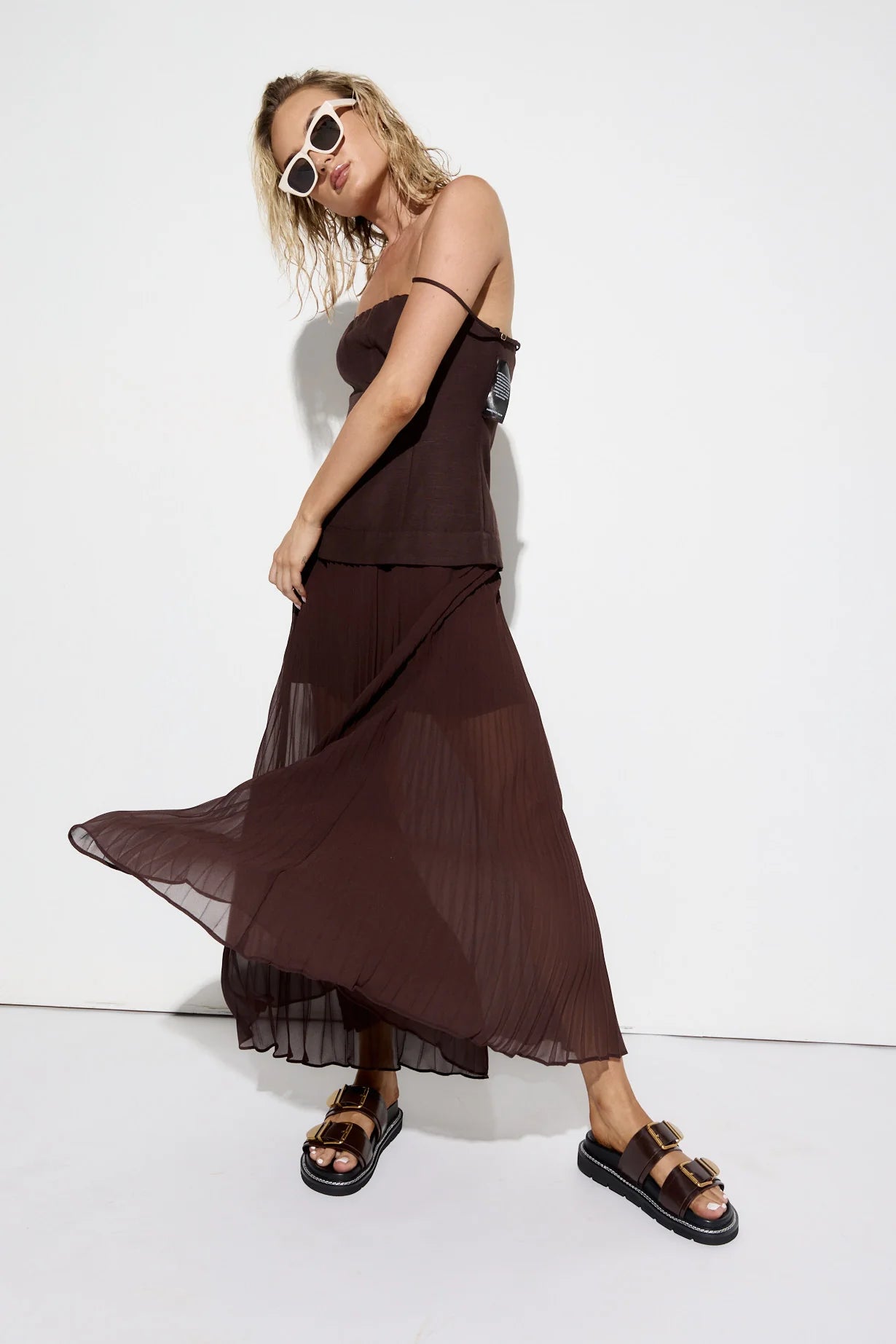 Complex Sandal - Choc