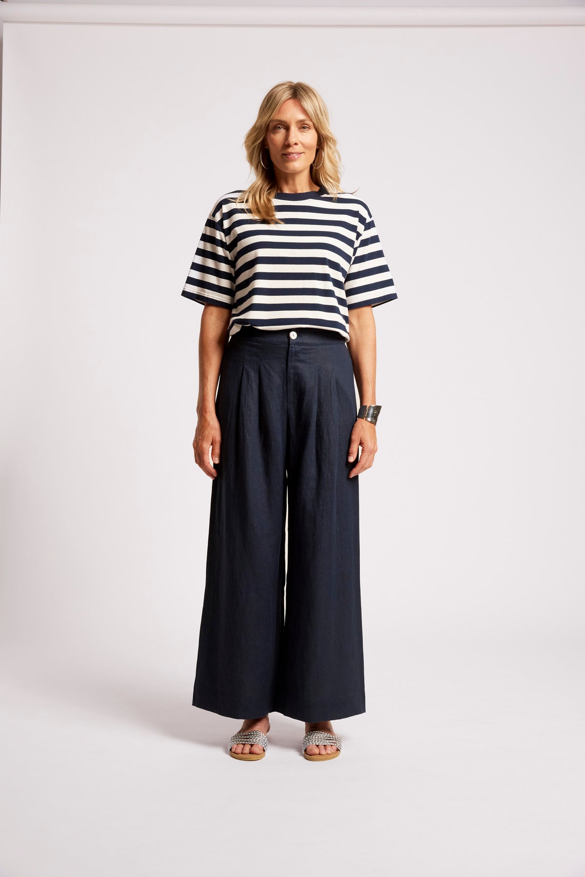 Eb + Ive Cove Palazzo Pant - Indigo