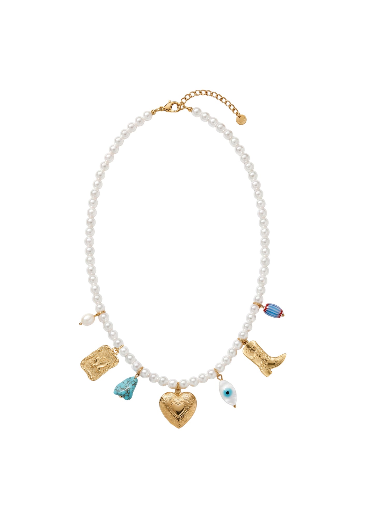 Crete Charm Necklace - Locket