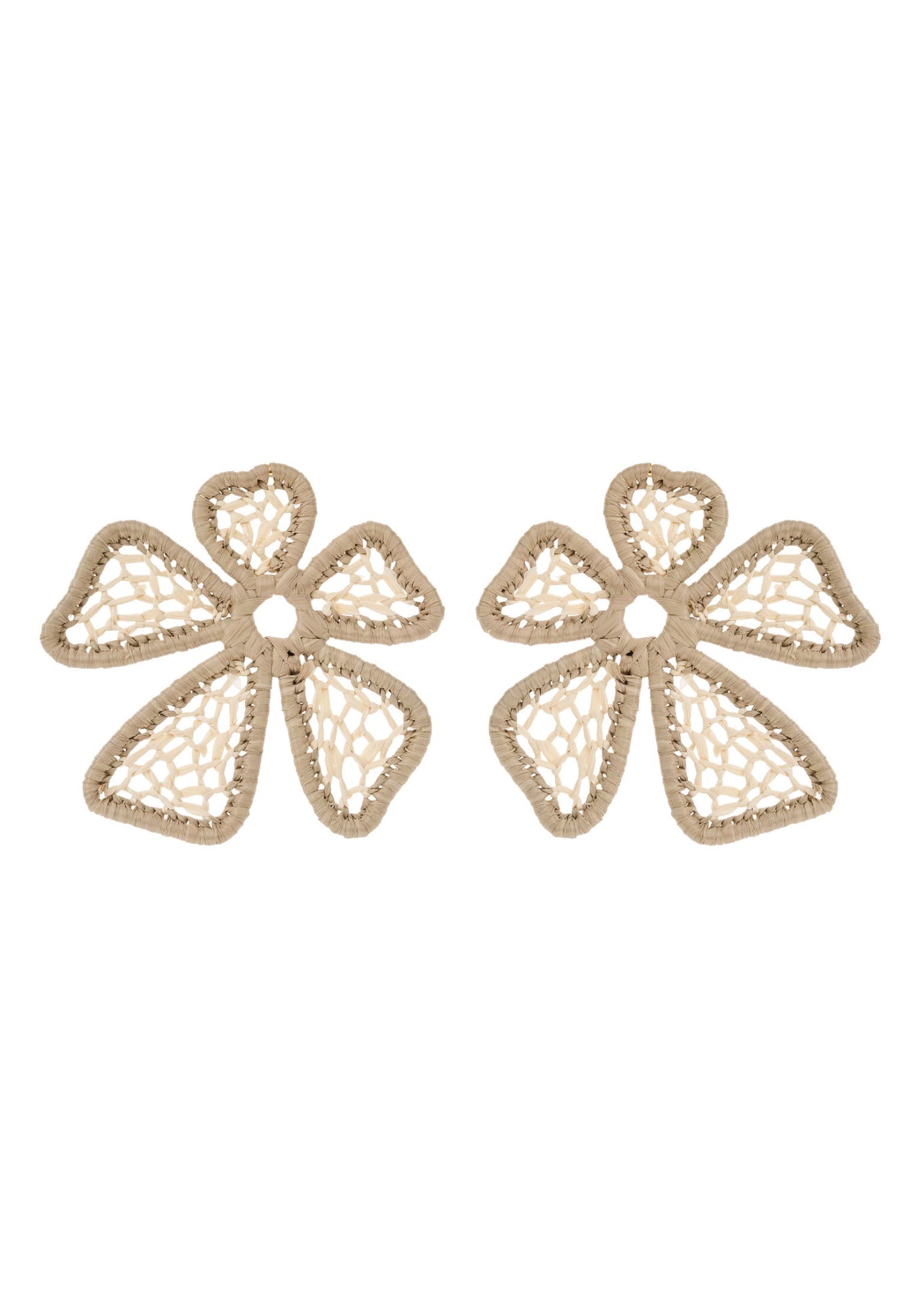 Della Woven Earring - Stone
